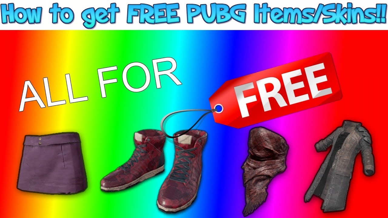 HOW TO GET FREE PUBG ITEMS/SKINS!! - YouTube