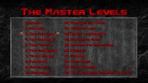 DOOM 2: The Master Levels UV Pistol Start - Map 2 ( Canyon ) on PS4