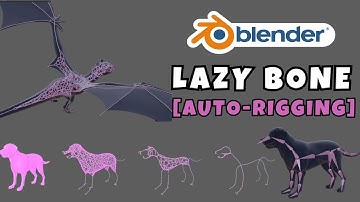 Blender Addon Tutorial : Lazy Bones | Auto Rigging | Rig Anything with LazyBone