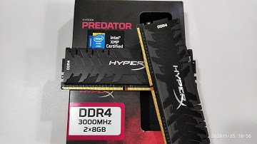 HyperX Predator DDR4 2x8gb 3000Mhz + Install ram