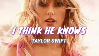 Taylor Swift - I Think He Knows  (Letra Español)