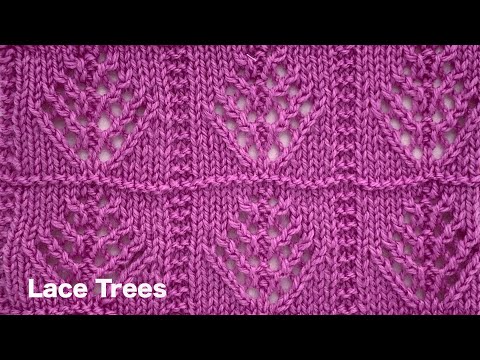 Lace Trees | Beautiful Knitting Stitch Patterns For Sweaters