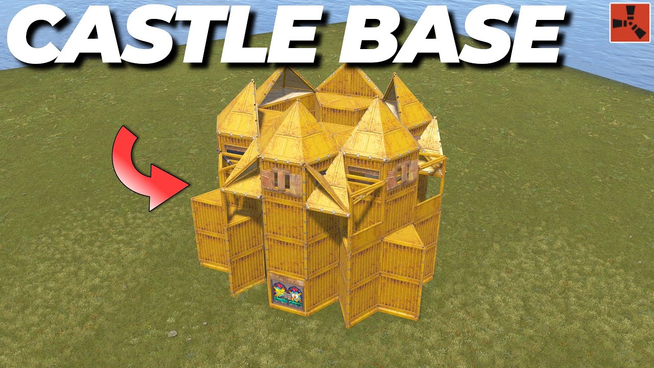 База «Замок» с 6 бункерами — дизайн базы в стиле «Ржавчина».