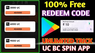UC BC Spin App | Google Play Gift Card Earning App | Free Redeem Code | New Redeem Code Earning App screenshot 4