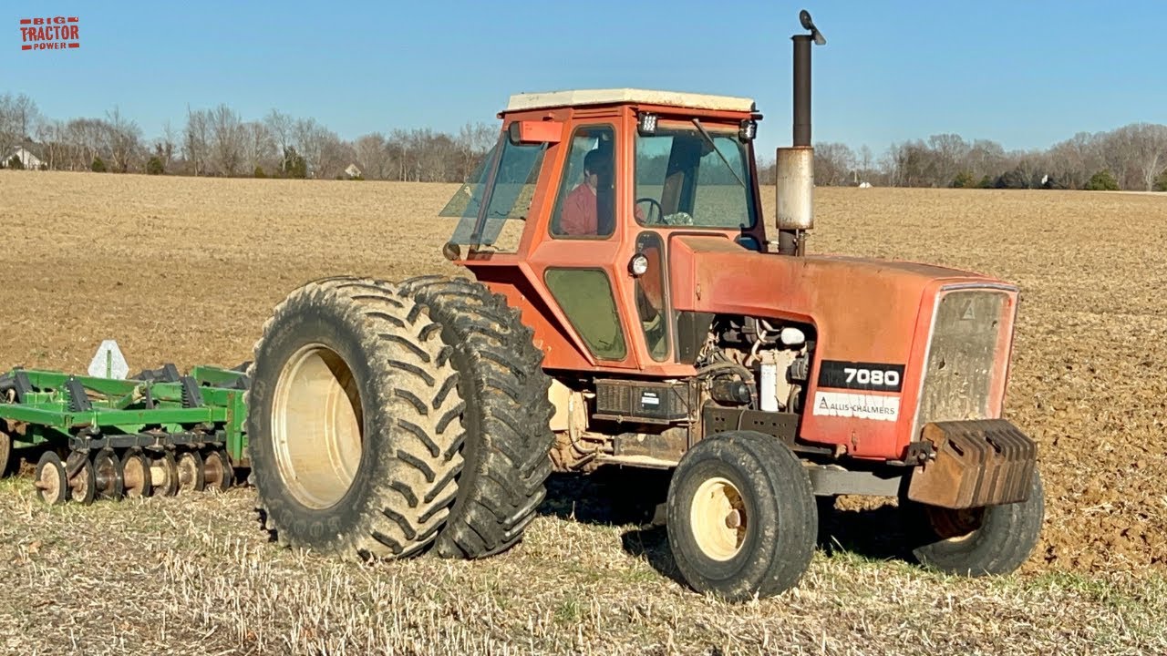 ALLIS-CHALMERS 7080 Tractor Chisel Plowing