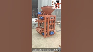 test of newly made concrete blocks by automatic brick making machinery