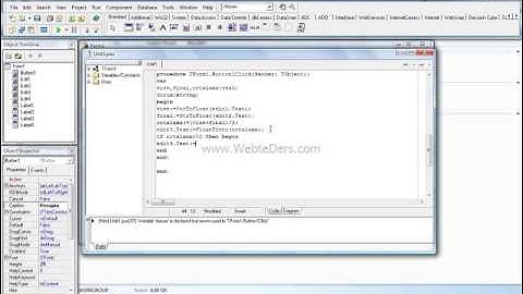 Delphi Not Ortalaması Hesaplamak - Delphi Dersleri