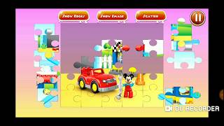 Disney Mickey Mouse Mechanic Lego Jigsaw Puzzle Video For Kids Apps Gameplay screenshot 4