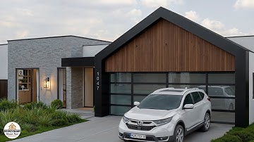 Florida Style Modern Contemporary Home | 49x73 ft Plan with Open Space & Pool Patio