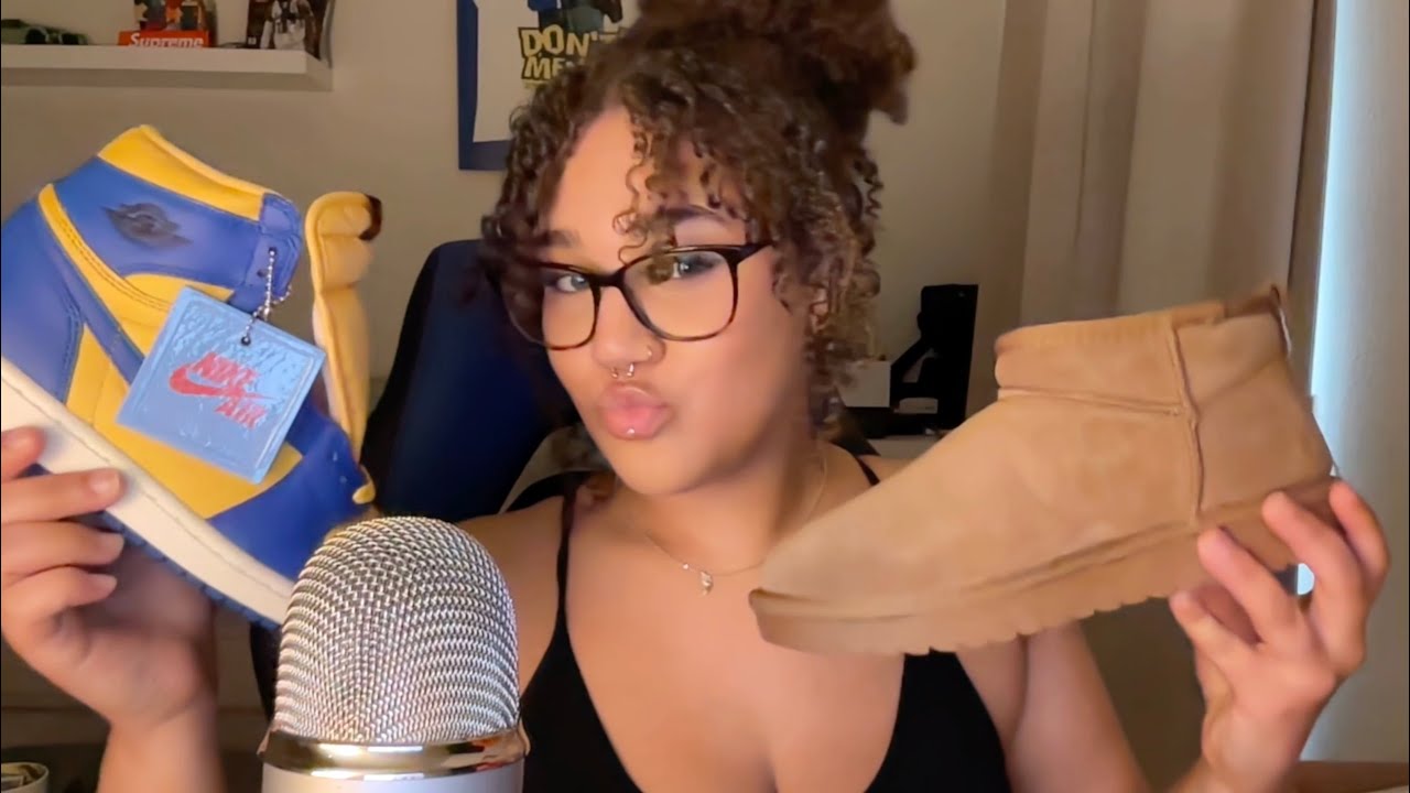 asmr shoe tapping + new shoe haul