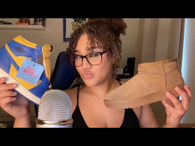 asmr shoe tapping + new shoe haul