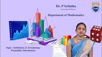Probability Distribution  Definitions & Terminology by Dr. P Srilatha