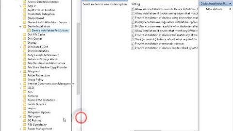 10982 Demo 8 Using Group Policy to Restrict Installation of Device Drivers