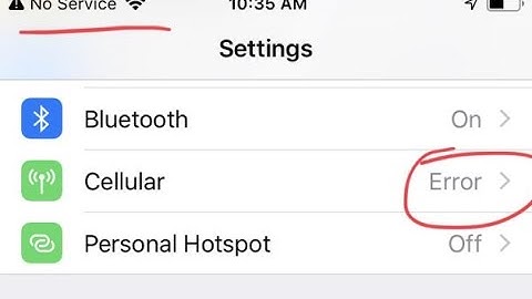 Cellular Issues Your iPhone Is Currently Unable To Access Cellular