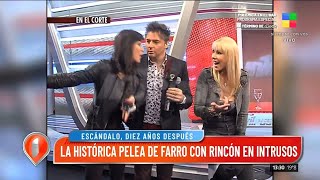 La histórica pelea de Mónica Farro con Andrea Rincón en "Intrusos"