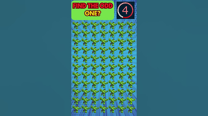 CAn You Find The Different Hulk!