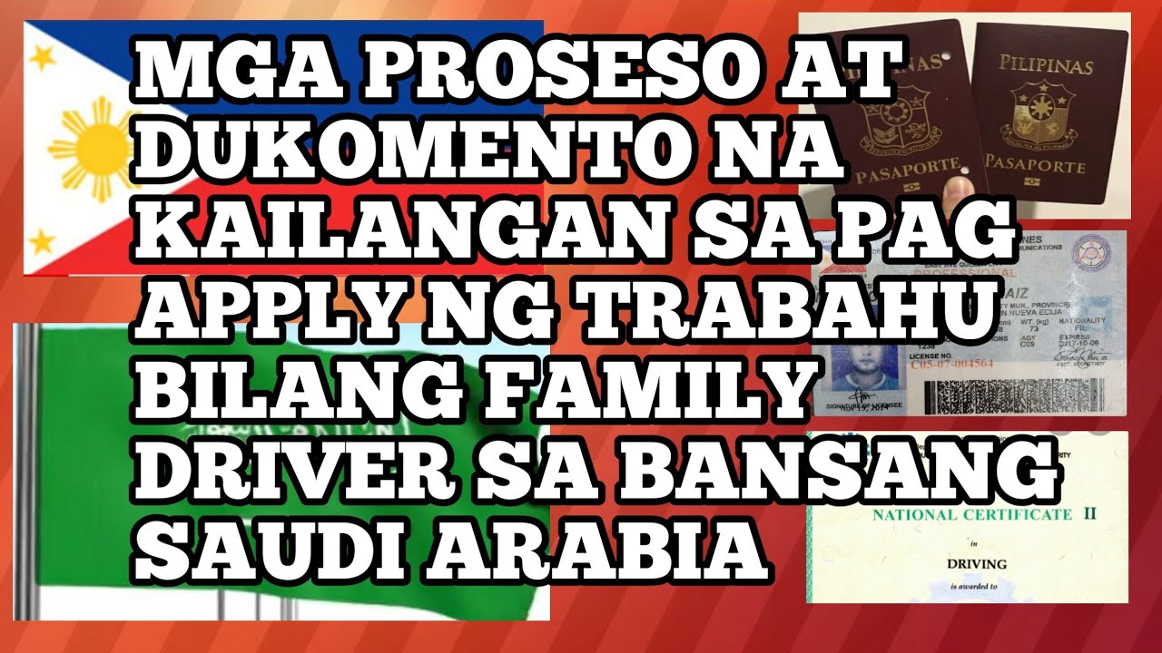 EP33 - Mga Proseso at Dokumento sa Pag Apply bilang Family Driver Papunta sa Saudi | Kursunada