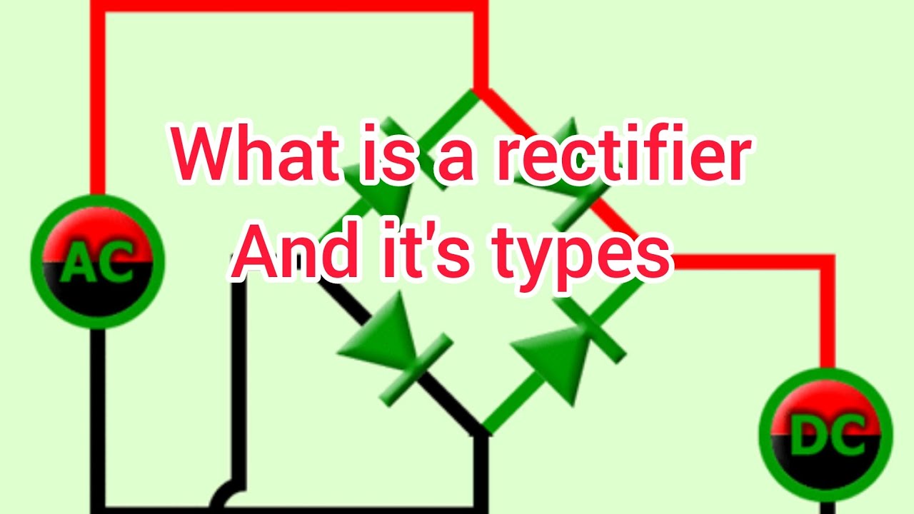 Rectifier and it's types @eee-af - YouTube