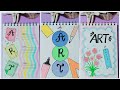 8 Ways to Make Your Art Notebook Look Amazing! 💕 Creative Front Page Ideas