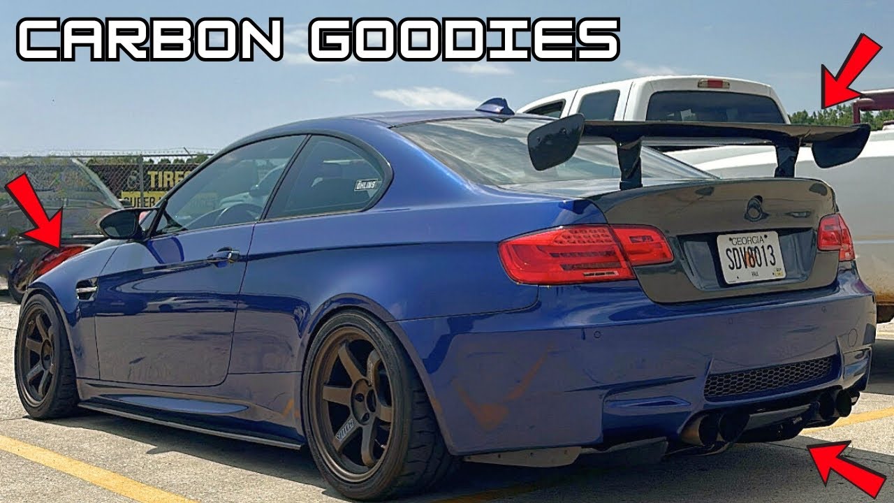 Installing Alibaba Carbon Fiber Varis Style Undertray & Hood + GT4 Wing on my E92 M3!