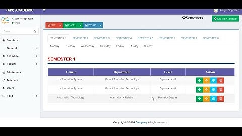 Lravel 6 Student Information System Part 55 (SEMESTER & RELATED SUBJECTS ) Step by Step