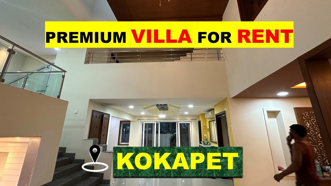 PREMIUM VILLA (4BHK + HOME THEATRE) FOR RENT AT KOKAPET HYDERABAD