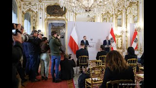 Wiedeń. Konferencja Prezydentów Polski I Austrii