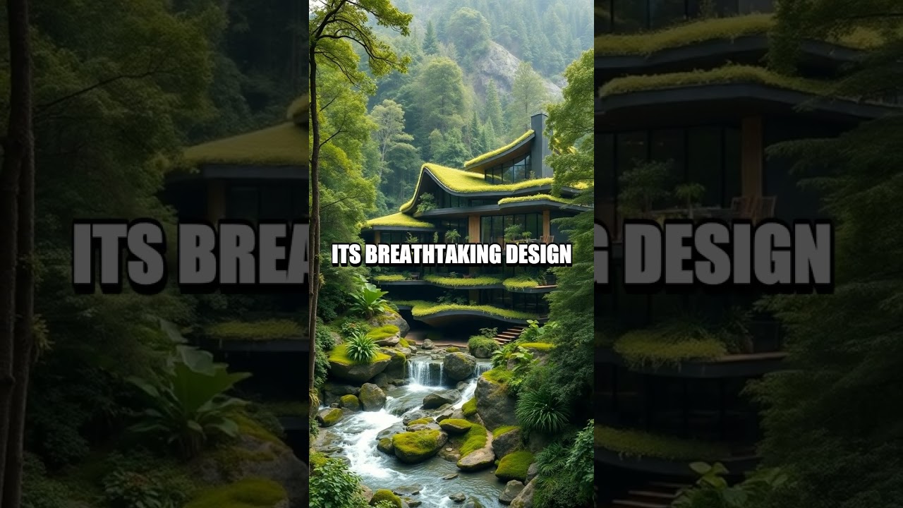 The Eco-Conscious Waterfall House: Nature Meets Design