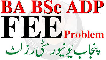 BA BSc Result 2022 PU | FEE Issue in Result