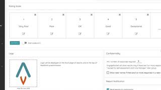EngageRocket 360 Multi-Rater Review - Preferences page