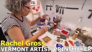 Vermont Artist and Printmaker Rachel Gross in Her Studio