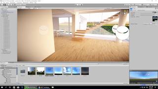 Unity Archviz Interior & Exterior - Testing Realtime GI with Hdr Skybox