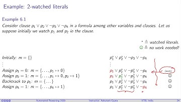 Lecture 06-1 SAT solver optimizations: 2-watched literals