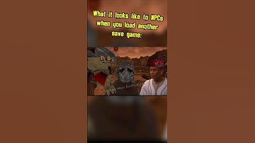 What it looks like to NPCs when you load another save game: #fallout #memes #shorts