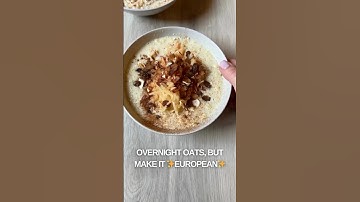BIRCHER MUESLI! The original overnight oats! #healthyrecipes #breakfastideas