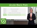 Acute Back Pain – Family Medicine | Lecturio