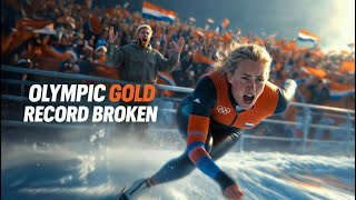 Jutta Leerdam Wins Olympic Gold in 1000m as Jake Paul Cheers from the Stands 🇳🇱🥇