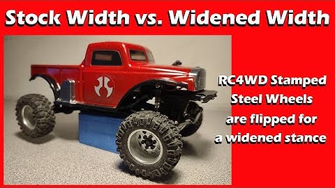 SCX24 W/ RC4WD Stamped Steel Wheels: B4 & After Wheel Flip Course Run!