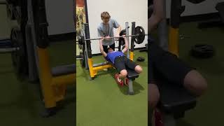 12 year old hits 150 bench pr