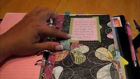 My 1st video....Faux Filofax/Franklin Covey planner---part 2!!!