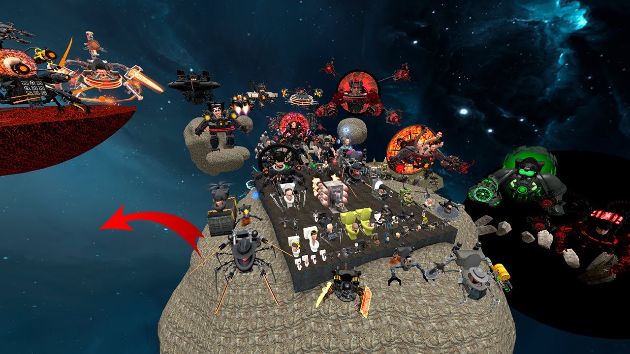 Spartan Kicking Skibidi Toilets in Space | Garry's Mod