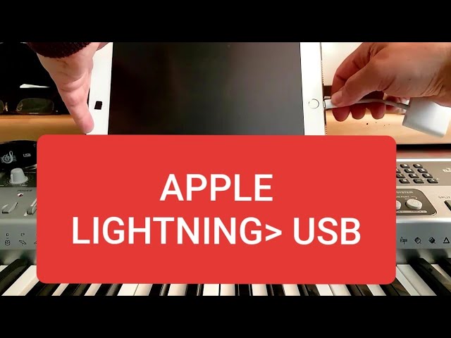 Apple Lightning To USB Converter Adaptor For Camera or MIDI