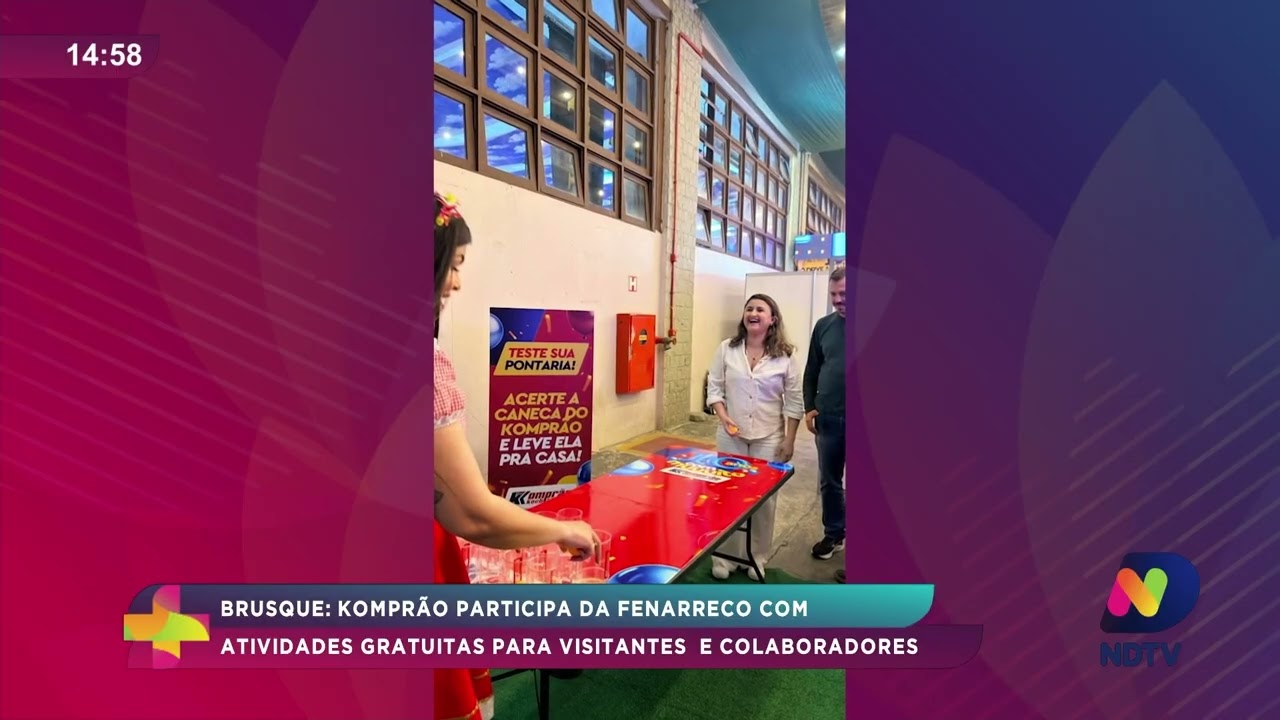 Brusque: Komprão participa da Fenarreco com atividades gratuitas