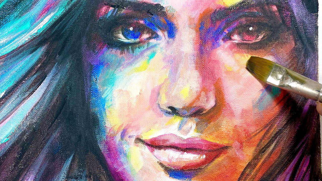 Painting A Face In Acrylics PORTRAIT PAINTING YouTube Maxresdefault