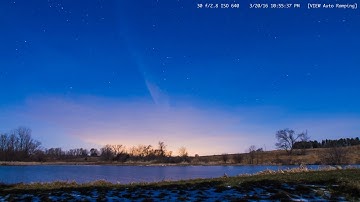 Timelapse+ VIEW  Sunset to Sunrise looking North