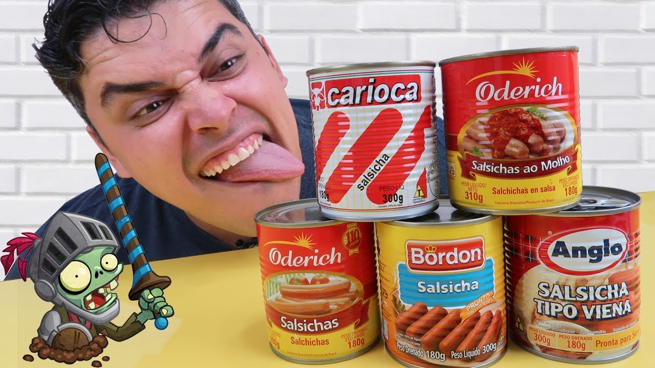 SALSICHAS em LATA - Bordon, Oderich, Carioca e Anglo