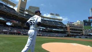 MIL@SD: Cosart throws five innings of one-run ball
