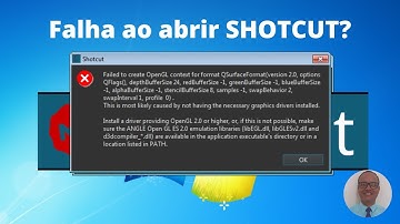 Como Corrigir Erro Quando Abre o Shotcut e Erro ao Instalar Shotcut?