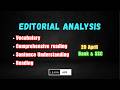 Editorial analysis - 20 April - Day 04 - For banking exams - RBI Assistant Mains Preparation