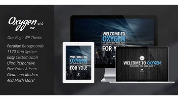 Oxygen - One Page Parallax WordPress Theme | Themeforest Website Templates and Themes
